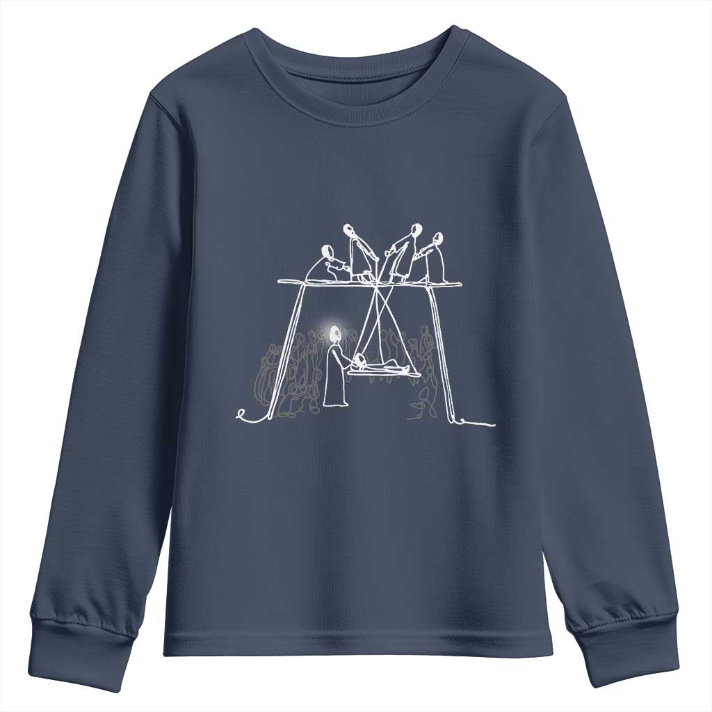 Paralyzed Man Christian Religious Jesus Healing Youth Sweatshirt