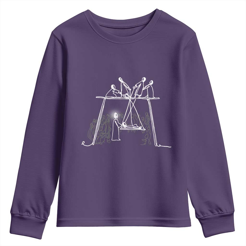 Paralyzed Man Christian Religious Jesus Healing Youth Sweatshirt