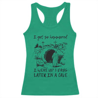 Funny I Got So Hammered I Woke Up 3 Days Later In A Cave Racerback Tank Top Christian Easter Day Religious