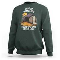 Christian Easter Day Religious Stone Sweatshirt I Got So Hammered I Woke Up 3 Days Later In A Cave