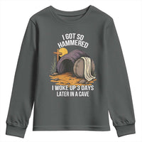 Christian Easter Day Religious Stone Youth Sweatshirt I Got So Hammered I Woke Up 3 Days Later In A Cave