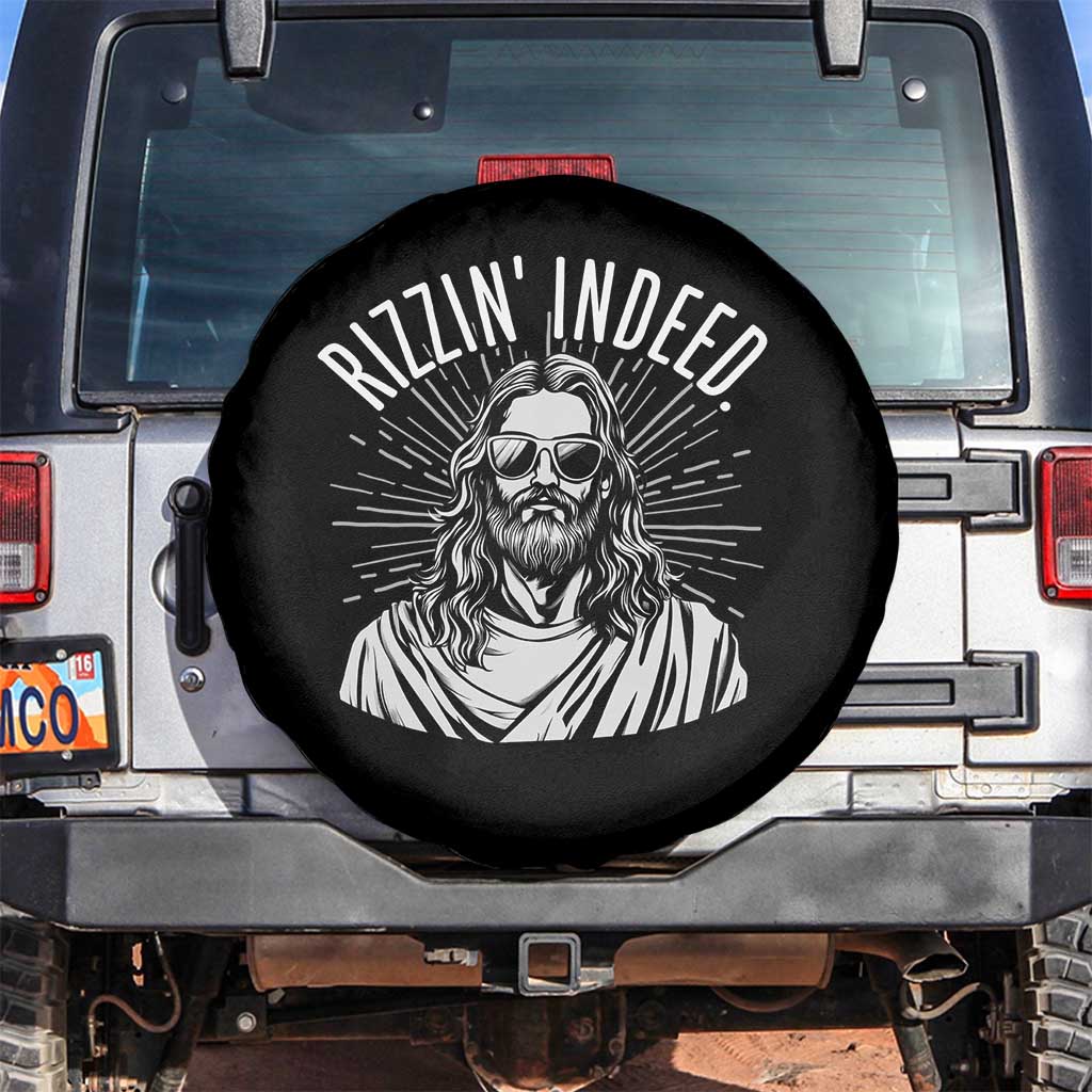 Funny Religious Christian Jesus Meme Spare Tire Cover Rizzin Indeed