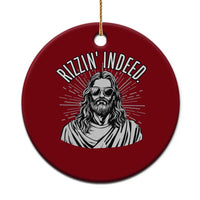Funny Religious Christian Jesus Meme Ceramic Ornament Rizzin Indeed - Wonder Print Shop