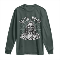 Funny Religious Christian Jesus Meme Long Sleeve Shirt Rizzin Indeed