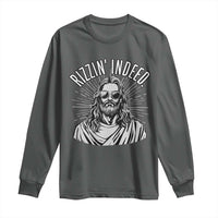 Funny Religious Christian Jesus Meme Long Sleeve Shirt Rizzin Indeed