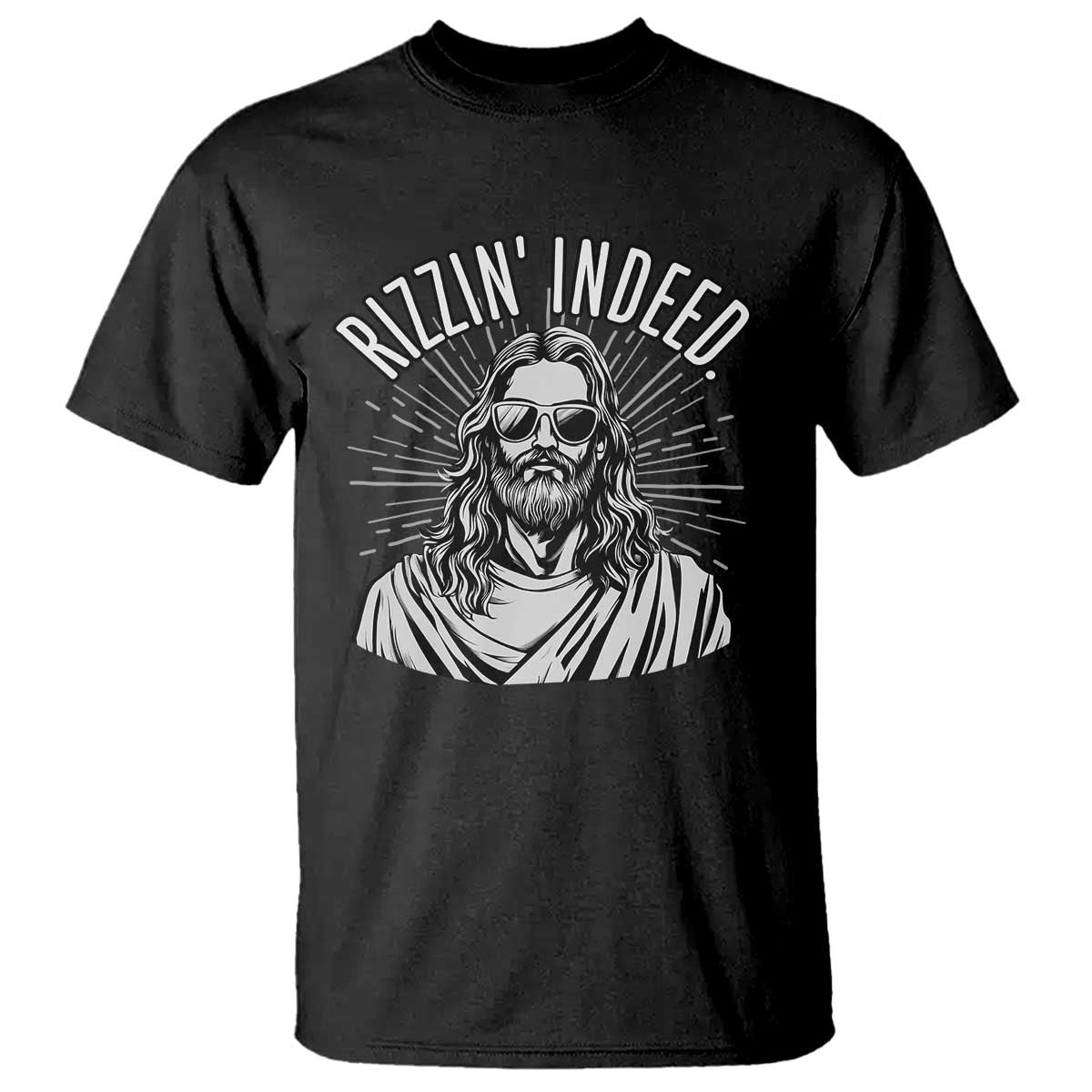 Funny Religious Christian Jesus Meme T Shirt Rizzin Indeed