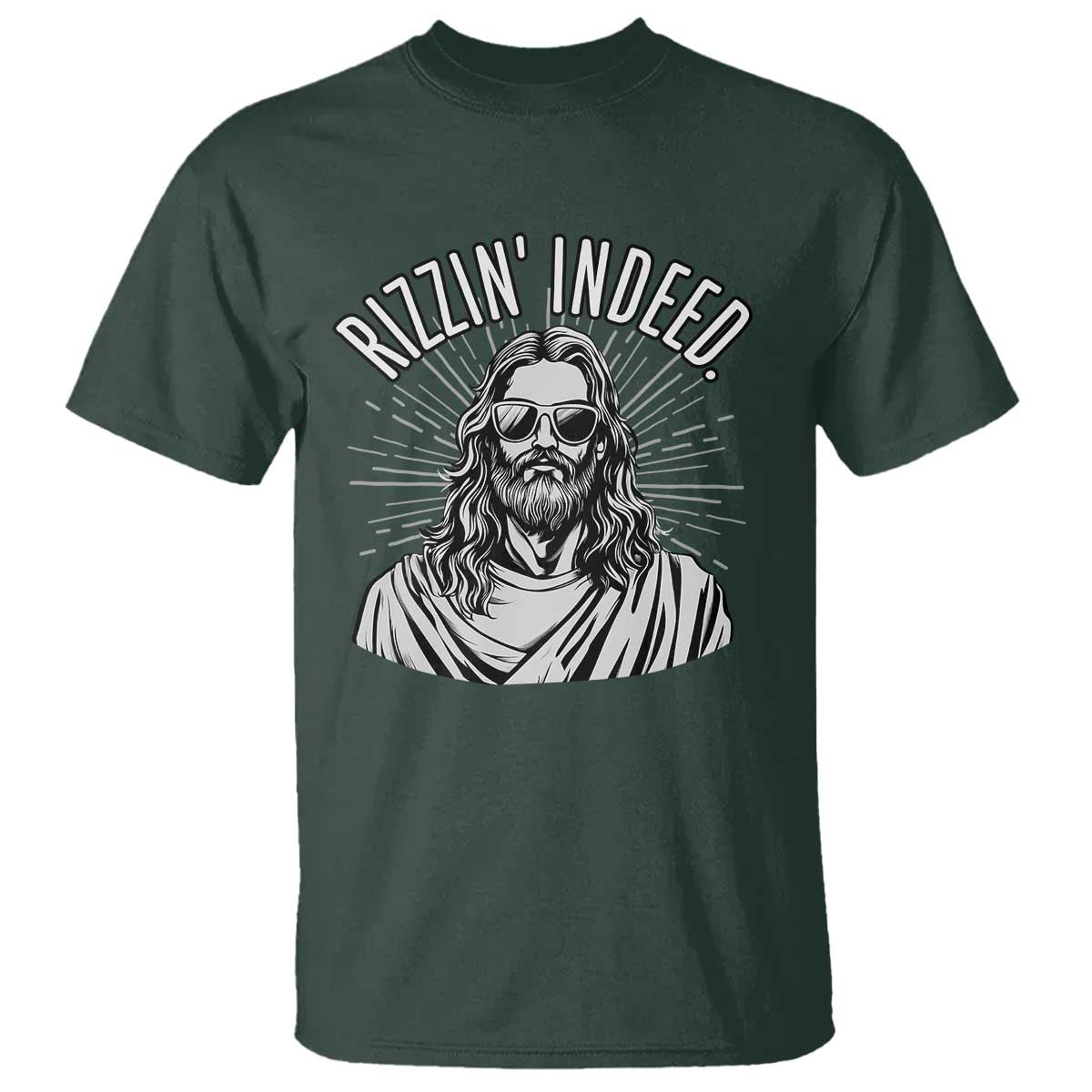 Funny Religious Christian Jesus Meme T Shirt Rizzin Indeed