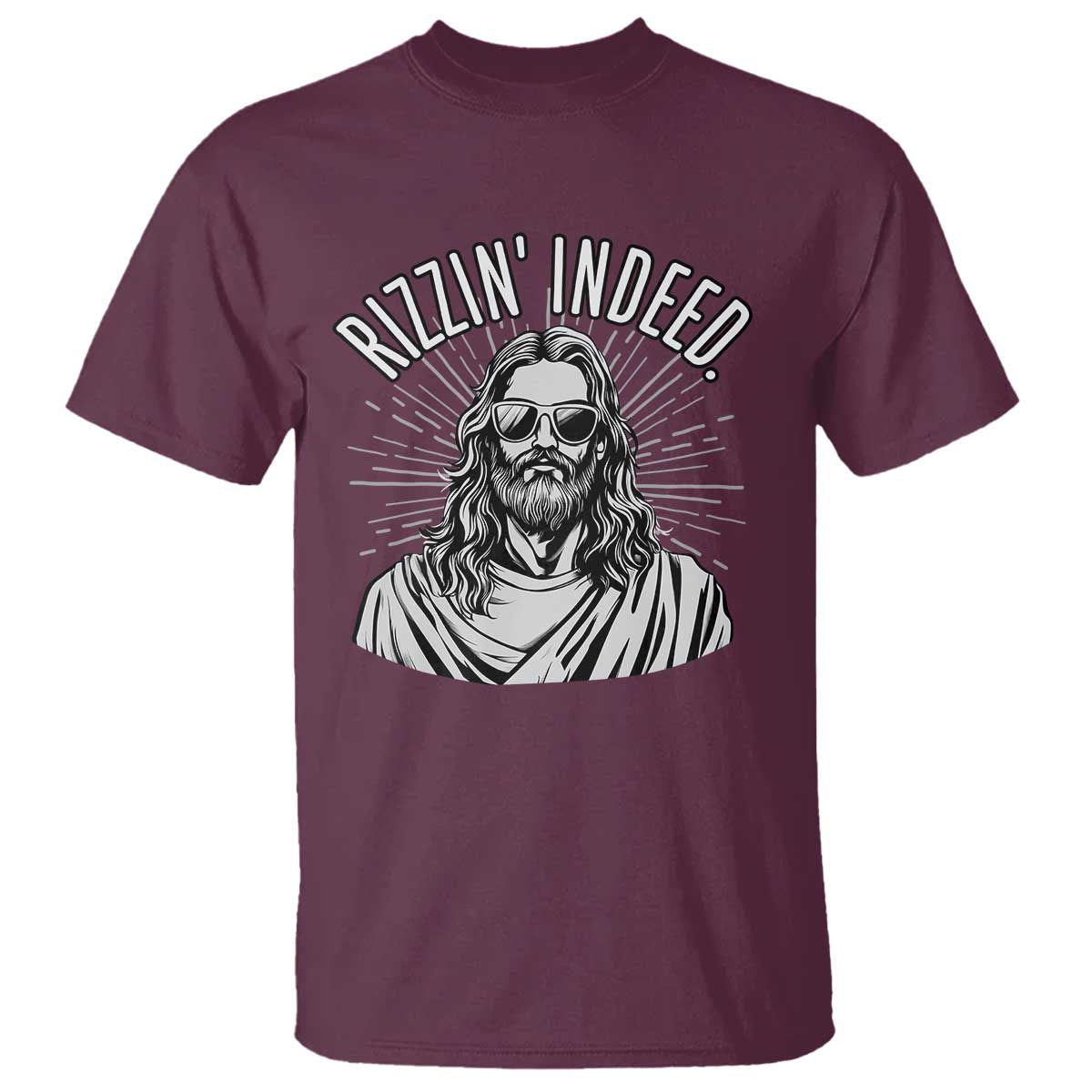 Funny Religious Christian Jesus Meme T Shirt Rizzin Indeed