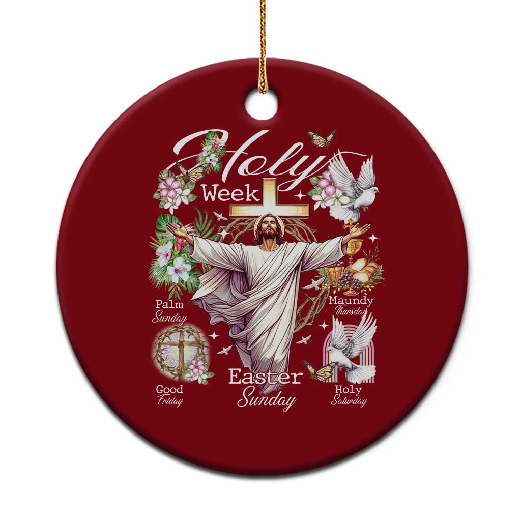 Religious Christian Easter Holy Week Christ Jesus Ceramic Ornament - Wonder Print Shop