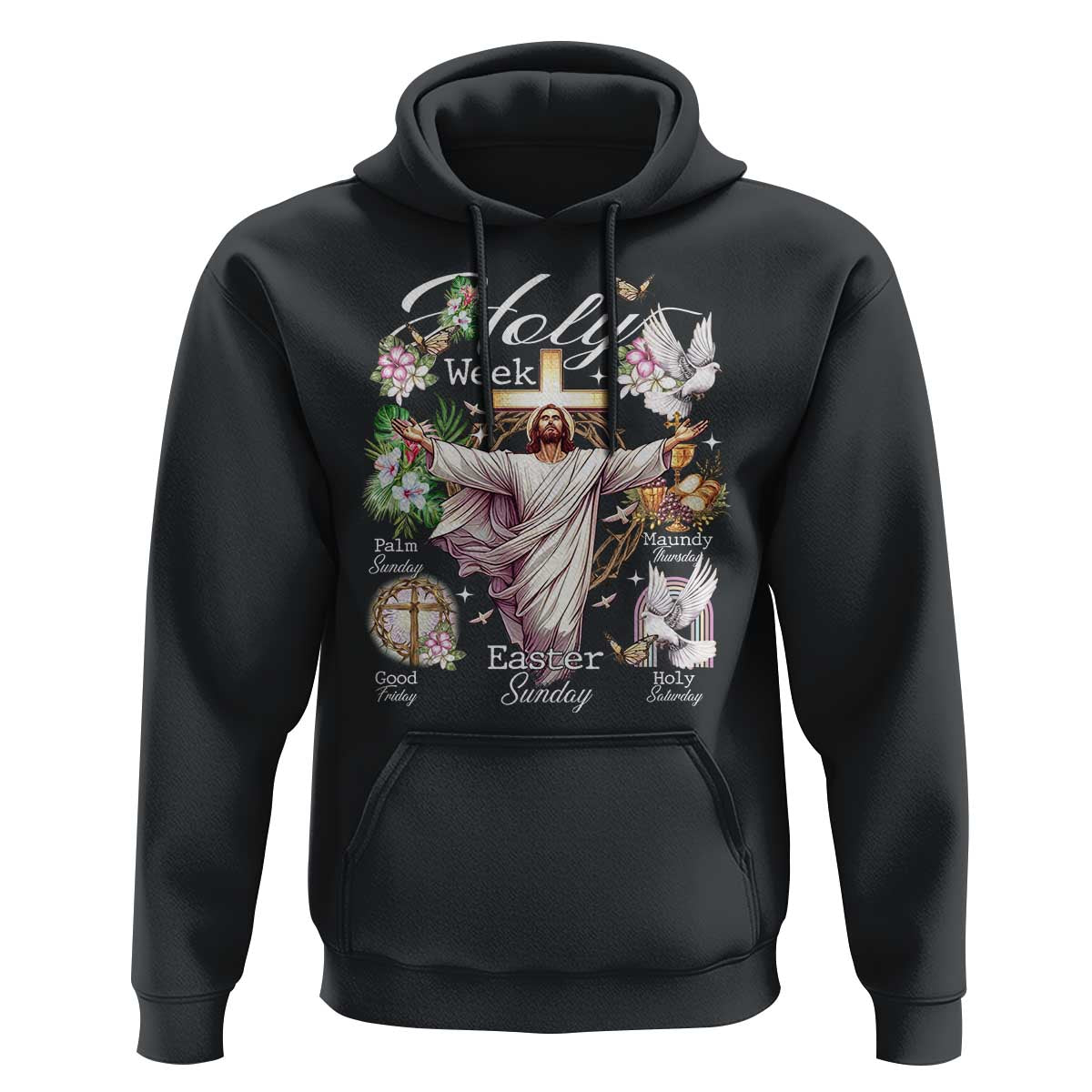 Religious Christian Easter Holy Week Christ Jesus Hoodie