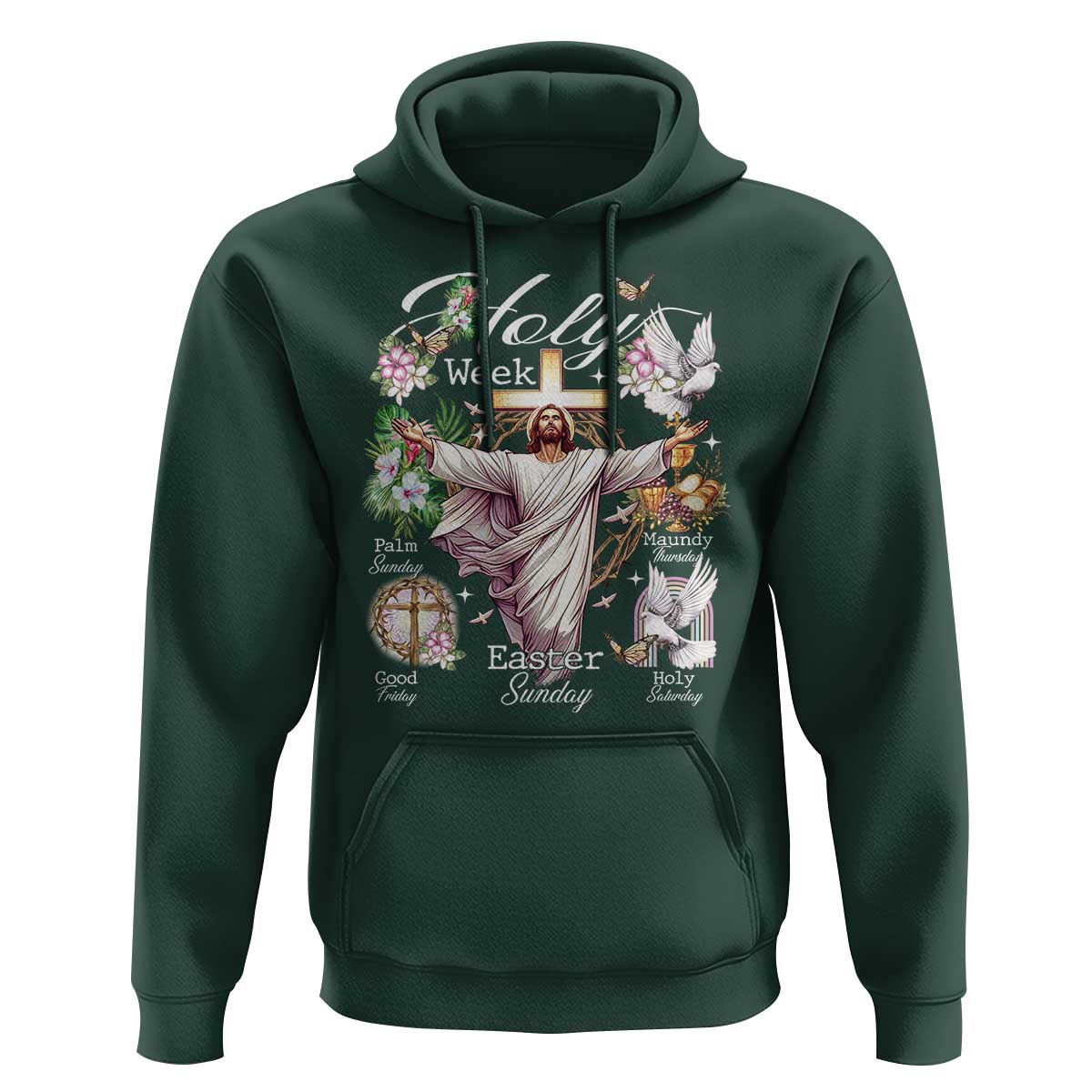 Religious Christian Easter Holy Week Christ Jesus Hoodie