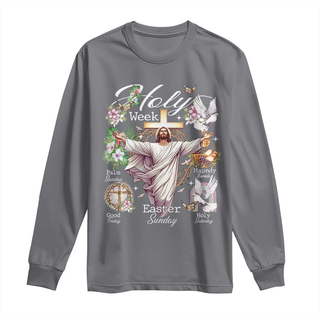 Religious Christian Easter Holy Week Christ Jesus Long Sleeve Shirt