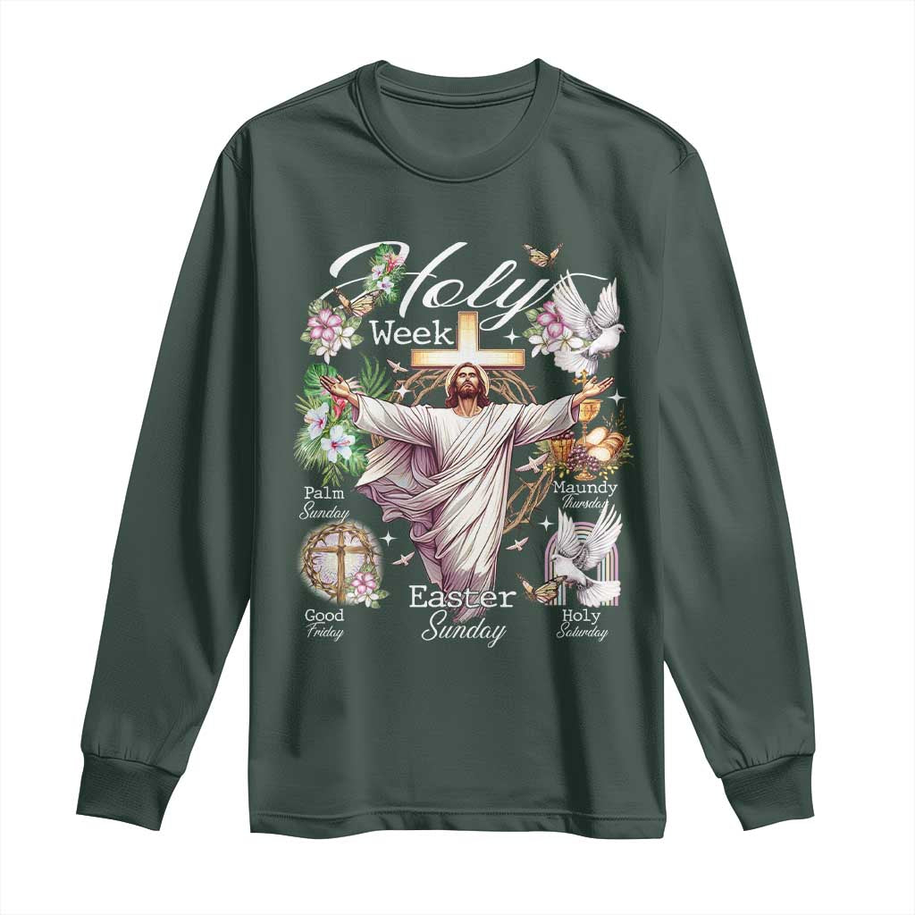 Religious Christian Easter Holy Week Christ Jesus Long Sleeve Shirt