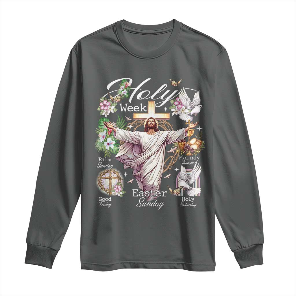 Religious Christian Easter Holy Week Christ Jesus Long Sleeve Shirt