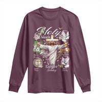 Religious Christian Easter Holy Week Christ Jesus Long Sleeve Shirt