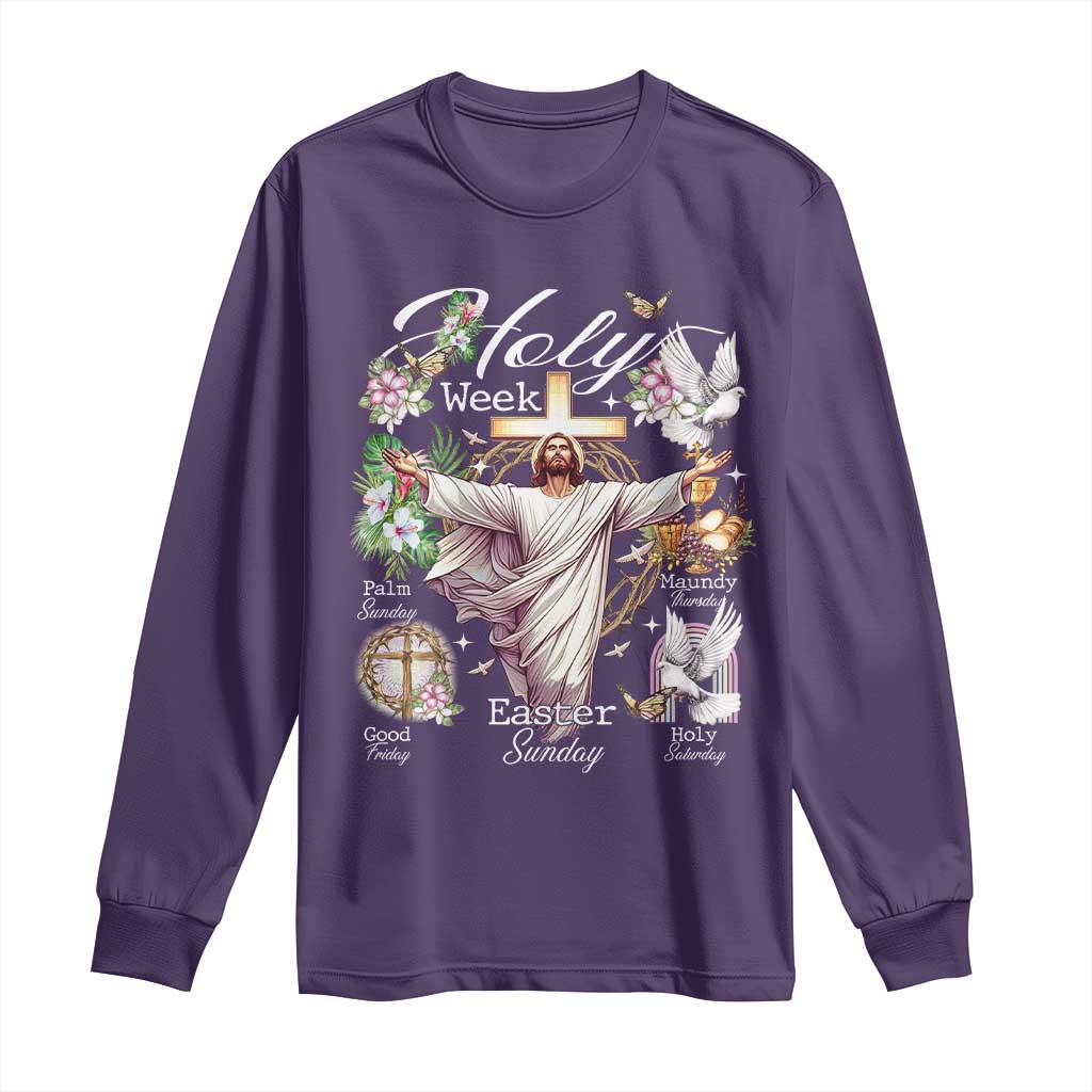 Religious Christian Easter Holy Week Christ Jesus Long Sleeve Shirt