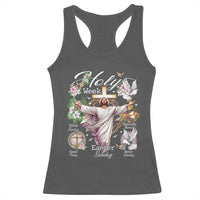 Religious Christian Easter Holy Week Christ Jesus Racerback Tank Top