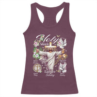 Religious Christian Easter Holy Week Christ Jesus Racerback Tank Top