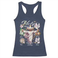 Religious Christian Easter Holy Week Christ Jesus Racerback Tank Top
