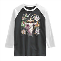 Religious Christian Easter Holy Week Christ Jesus Raglan Shirt