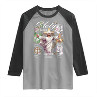 Religious Christian Easter Holy Week Christ Jesus Raglan Shirt
