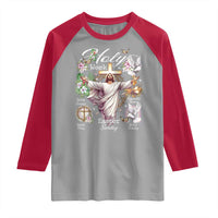 Religious Christian Easter Holy Week Christ Jesus Raglan Shirt