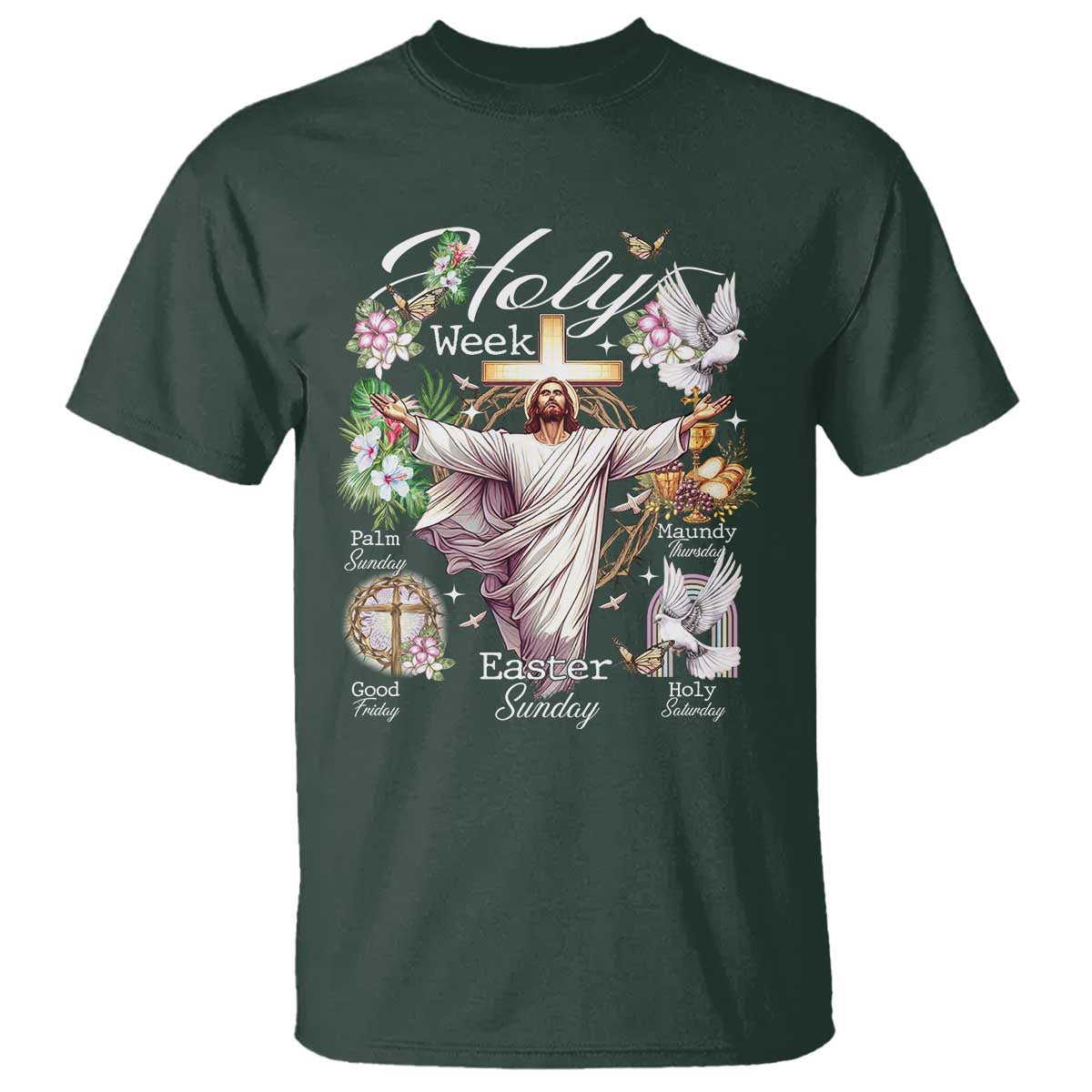 Religious Christian Easter Holy Week Christ Jesus T Shirt