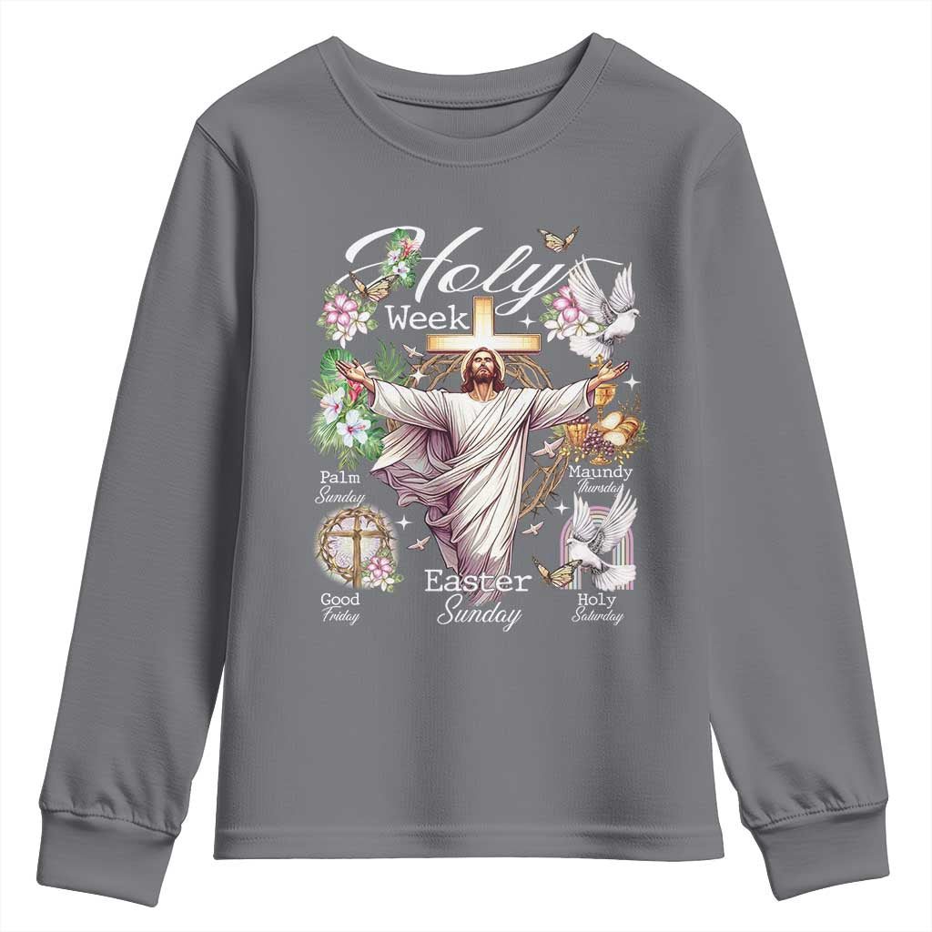 Religious Christian Easter Holy Week Christ Jesus Youth Sweatshirt
