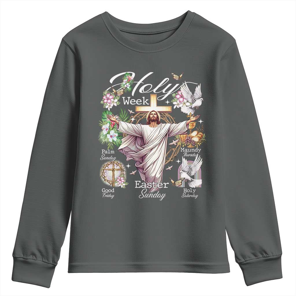 Religious Christian Easter Holy Week Christ Jesus Youth Sweatshirt
