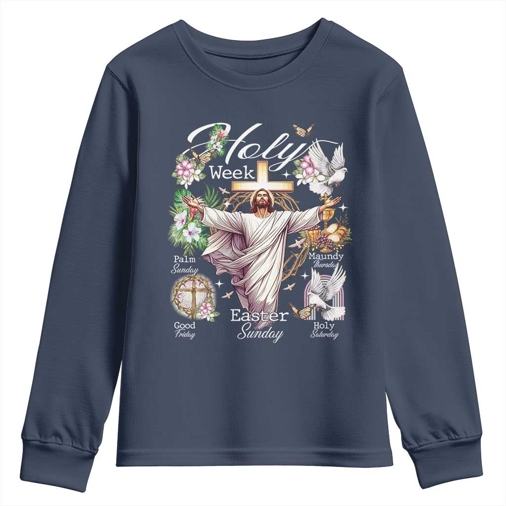 Religious Christian Easter Holy Week Christ Jesus Youth Sweatshirt