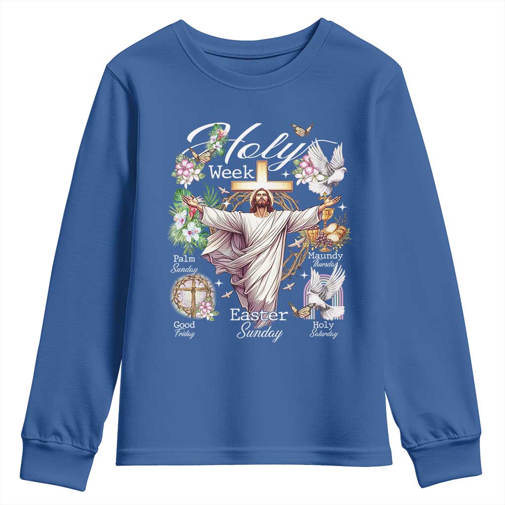 Religious Christian Easter Holy Week Christ Jesus Youth Sweatshirt