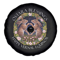 Ostara Blessings Happy Vernal Equinox Spare Tire Cover Ostara Pagan Eostre Easter Day Wolpertinger