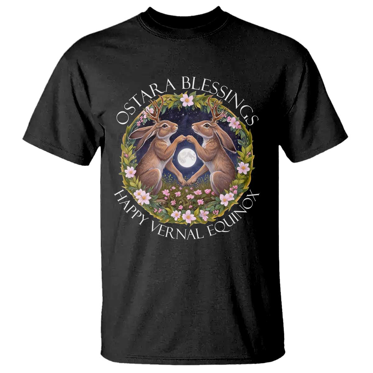 Ostara Blessings Happy Vernal Equinox T Shirt Ostara Pagan Eostre Easter Day Wolpertinger