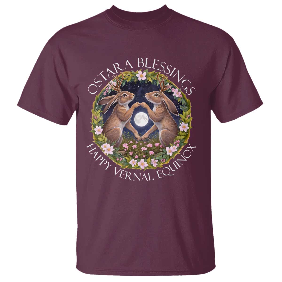 Ostara Blessings Happy Vernal Equinox T Shirt Ostara Pagan Eostre Easter Day Wolpertinger