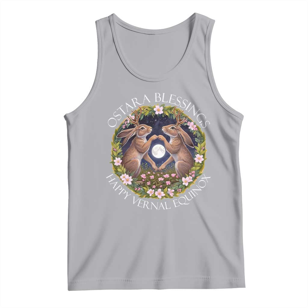 Ostara Blessings Happy Vernal Equinox Tank Top Ostara Pagan Eostre Easter Day Wolpertinger