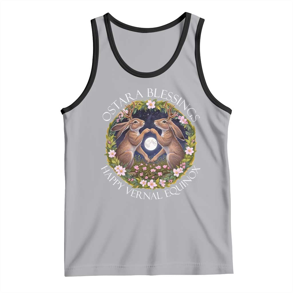 Ostara Blessings Happy Vernal Equinox Tank Top Ostara Pagan Eostre Easter Day Wolpertinger