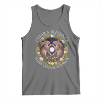 Ostara Blessings Happy Vernal Equinox Tank Top Ostara Pagan Eostre Easter Day Wolpertinger