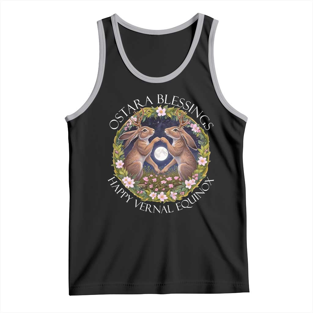 Ostara Blessings Happy Vernal Equinox Tank Top Ostara Pagan Eostre Easter Day Wolpertinger
