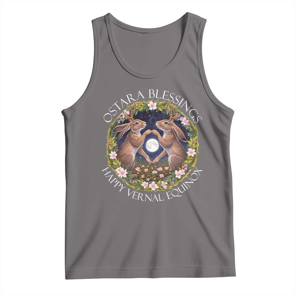 Ostara Blessings Happy Vernal Equinox Tank Top Ostara Pagan Eostre Easter Day Wolpertinger