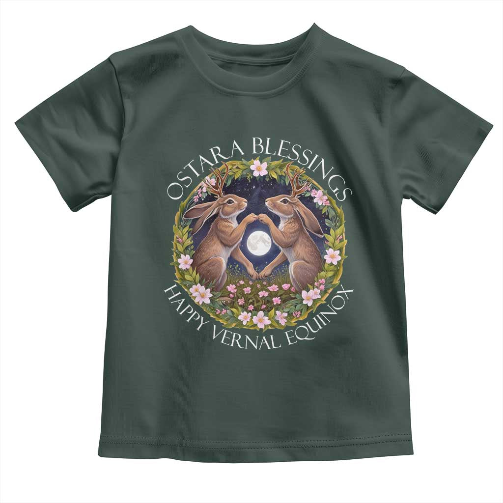 Ostara Blessings Happy Vernal Equinox Toddler T Shirt Ostara Pagan Eostre Easter Day Wolpertinger