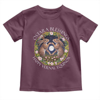 Ostara Blessings Happy Vernal Equinox Toddler T Shirt Ostara Pagan Eostre Easter Day Wolpertinger