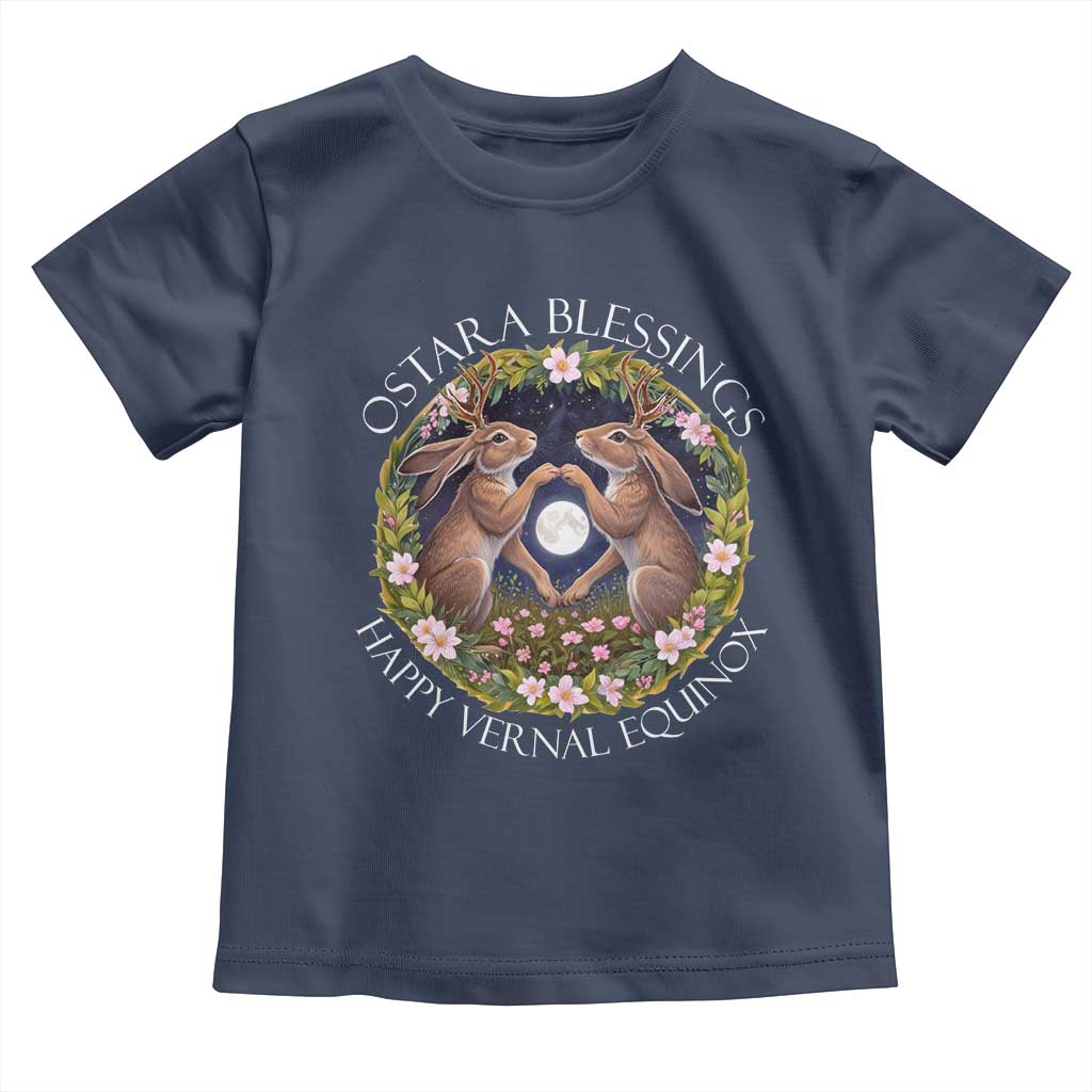 Ostara Blessings Happy Vernal Equinox Toddler T Shirt Ostara Pagan Eostre Easter Day Wolpertinger