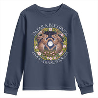 Ostara Blessings Happy Vernal Equinox Youth Sweatshirt Ostara Pagan Eostre Easter Day Wolpertinger