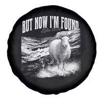 But Now I'm Found Spare Tire Cover Christian Faith Sheep
