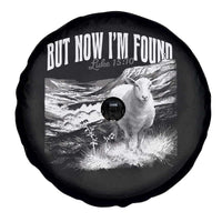 But Now I'm Found Spare Tire Cover Christian Faith Sheep