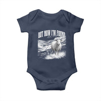 But Now I'm Found Baby Onesie Christian Faith Sheep