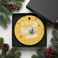 But Now I'm Found Ceramic Ornament Christian Faith Sheep - Wonder Print Shop