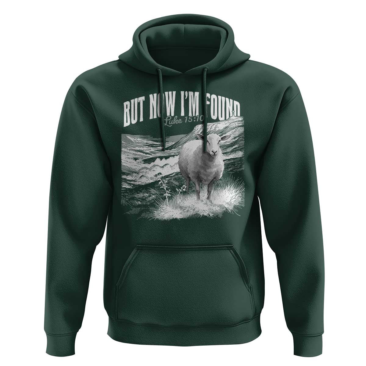 But Now I'm Found Hoodie Christian Faith Sheep