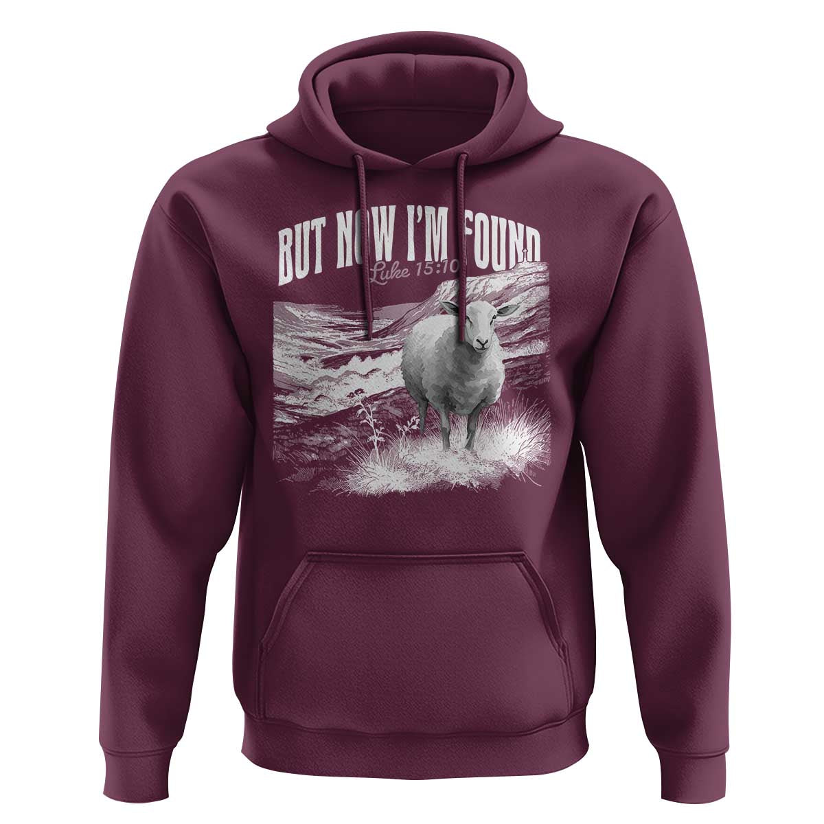 But Now I'm Found Hoodie Christian Faith Sheep