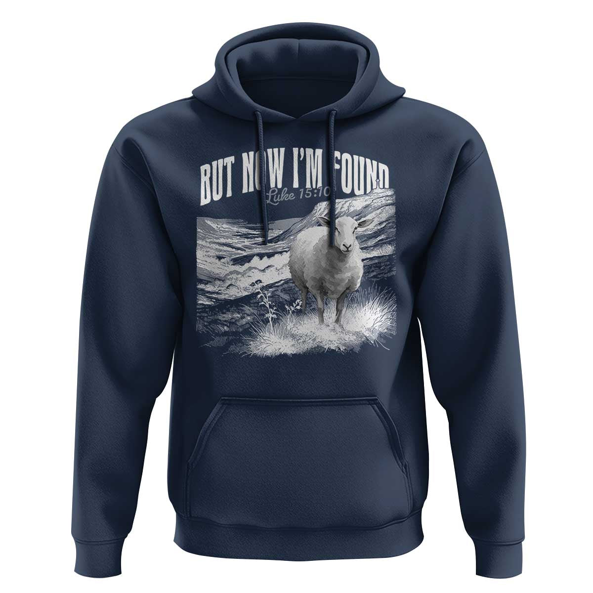 But Now I'm Found Hoodie Christian Faith Sheep